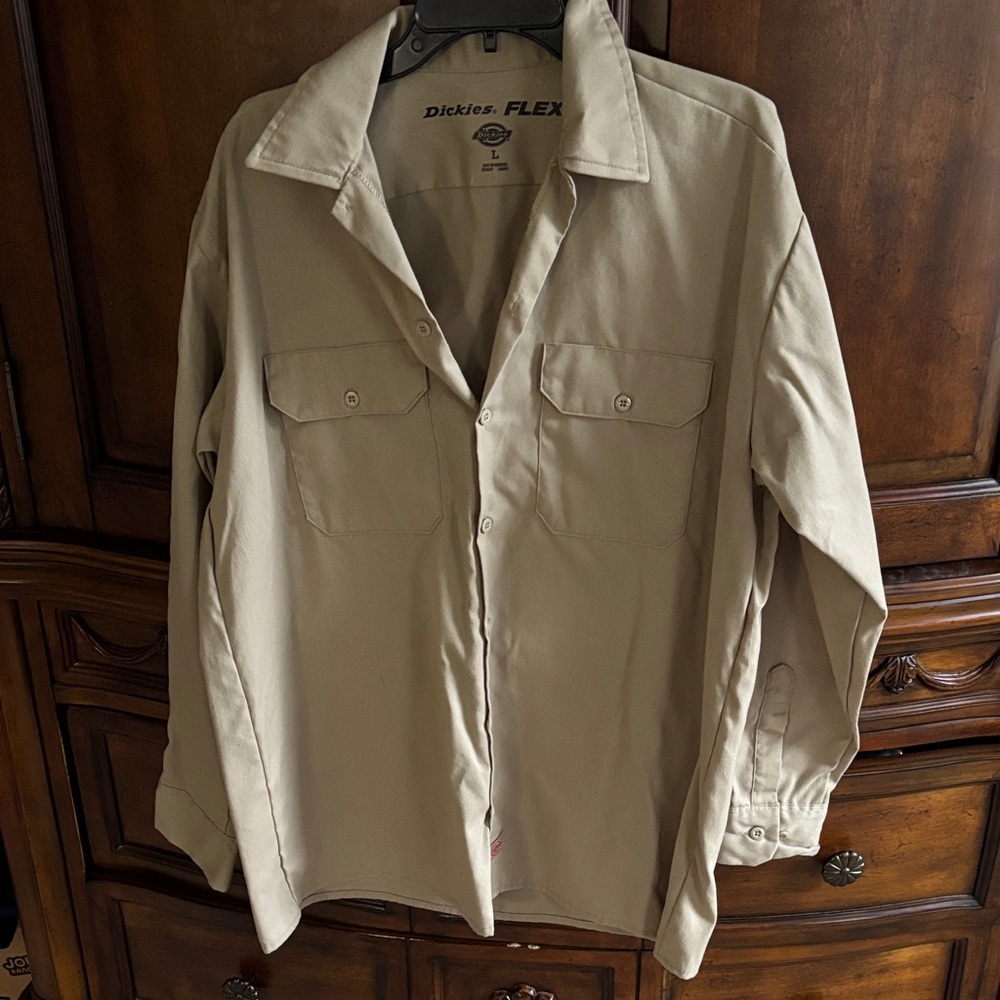 Dickies FLEX Men's Beige Shirt Jacket